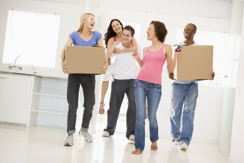 House removals team planning a move in Coventgarden