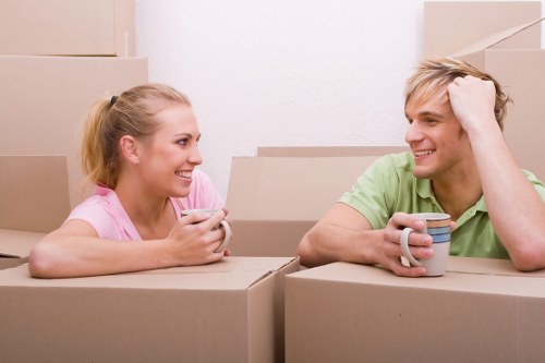 Professional removals team preparing items in Covent Garden