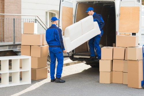 Commercial moving truck service for offices and shops in Coventgarden