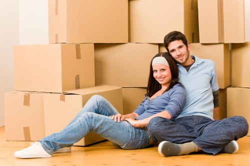Commercial move in a busy central London street